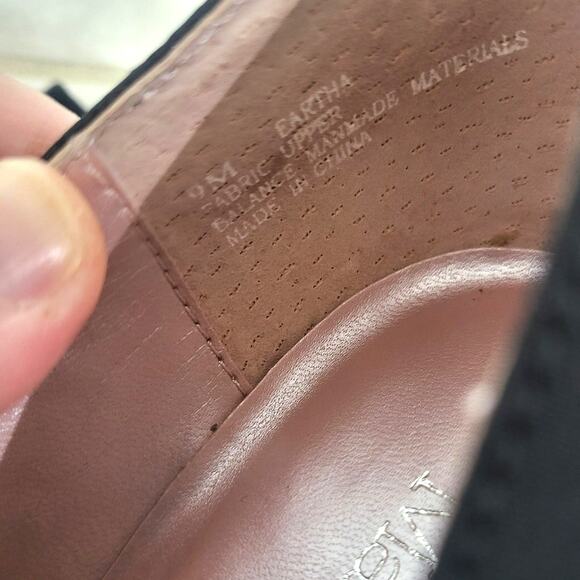 Madeline Eartha Black Fabric Heels - Size 9 M - Picture 6 of 10